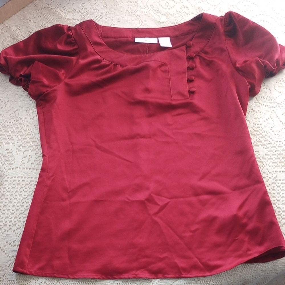 Elegant Red Women's Top